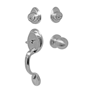 Cerradura Yale Venecia Cromo Mate Llave Llave